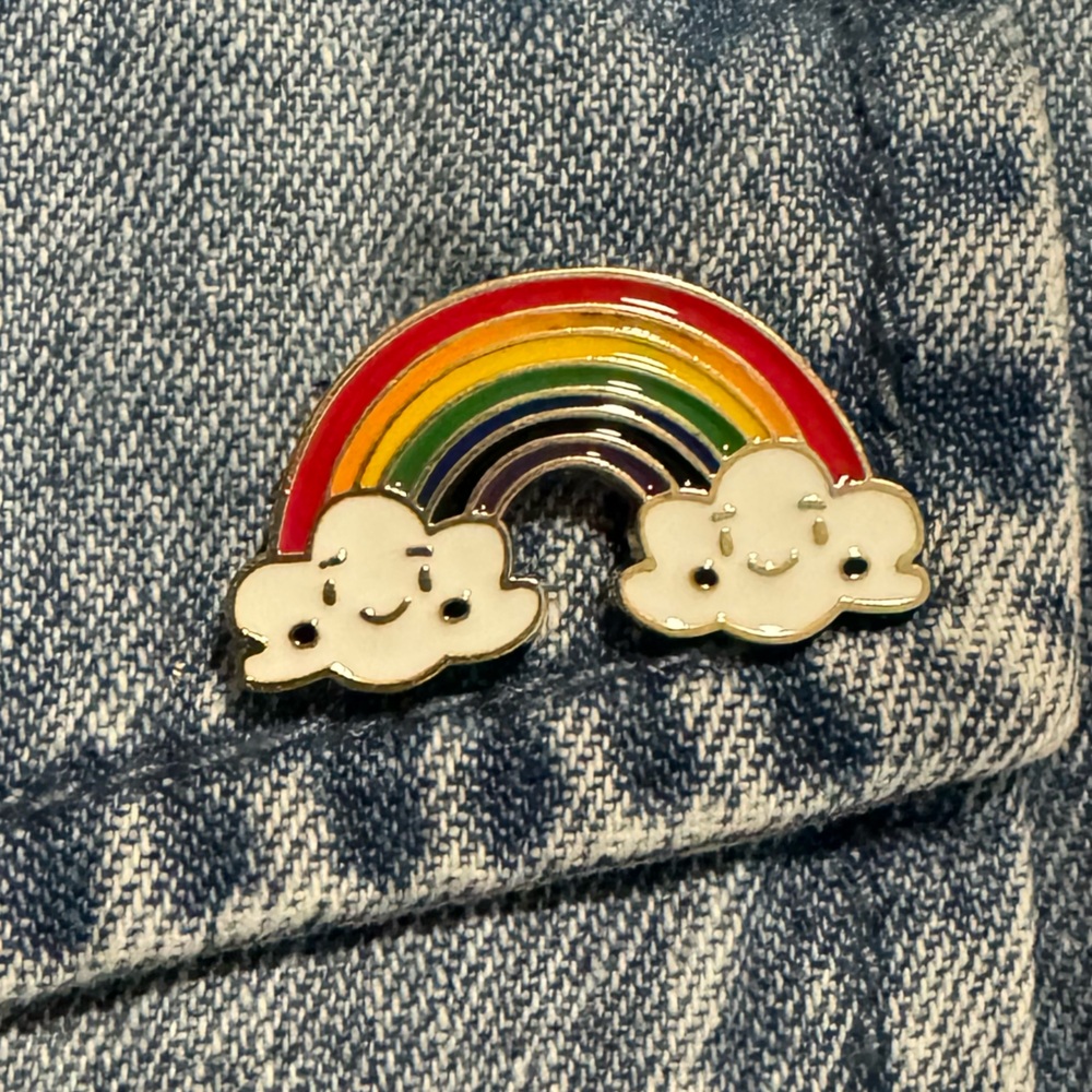 5/$15 Rainbow enamel pin